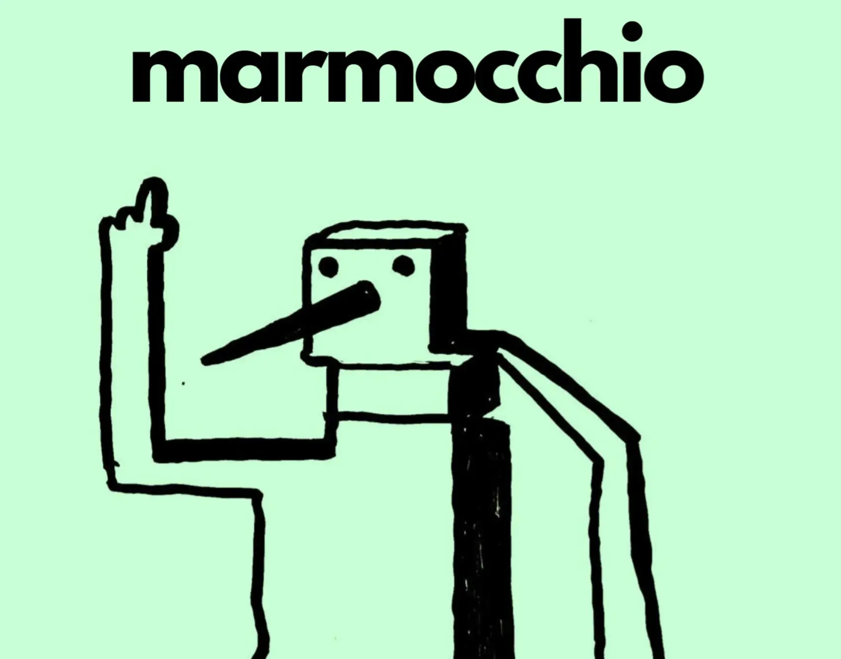 MARMOCCHIO una specie di Pinocchio di marmo